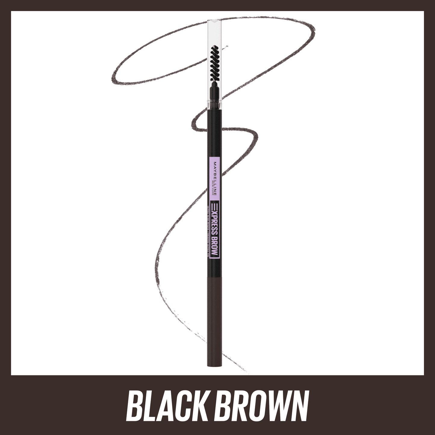 Express Brow Ultra Slim Pencil Eyebrow Makeup, Black Brown