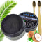 Charcoal Teeth Whitening Powder, Natural Activated Charcoal Coconut Shells + 2 Bamboo Toothbrushes - Safe Effective Tooth Whitener Solution