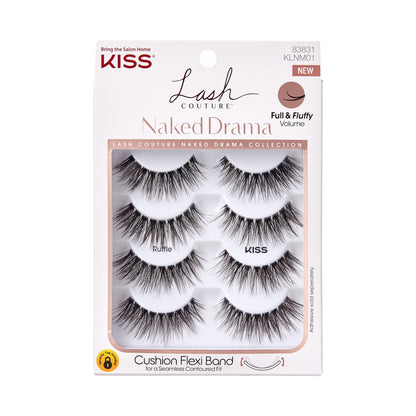 Lash Couture Naked Drama Eyelashes Multipack, ‘Ruffle’, 4 Pairs