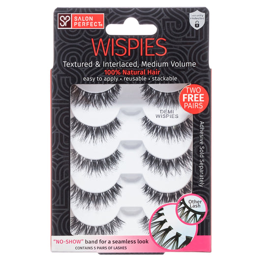 Go Glam Multi Pack Lashes, Demi Wispie, 5 Pairs