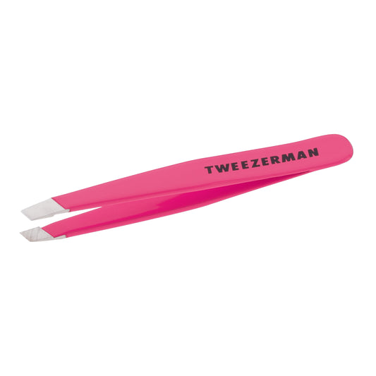 Neon Pink Mini Stainless Steel Slant Tweezer