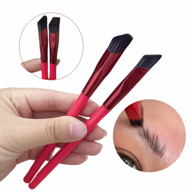 1Pc Wild Eyebrow Brush Square Stereoscopic Painting Hairline Eyebrow Paste Artifact Eyebrow Brush Brow Makeup Brush