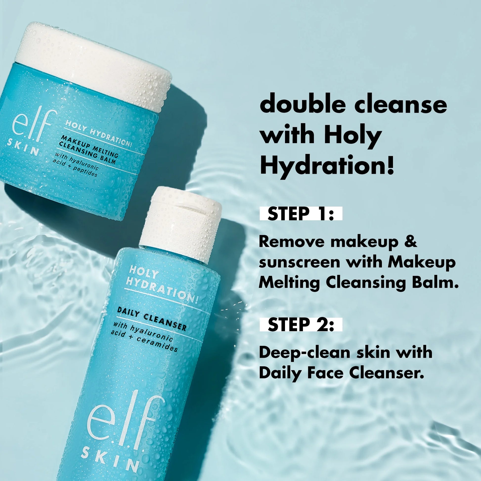 E.L.F. SKIN Holy Hydration! Makeup Melting Cleansing Balm, 2 Oz