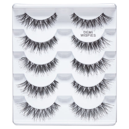 Go Glam Multi Pack Lashes, Demi Wispie, 5 Pairs