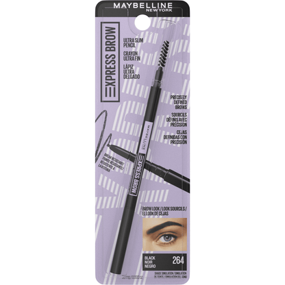 Maybelline Express Brow Ultra Slim Pencil Eyebrow Makeup, Black