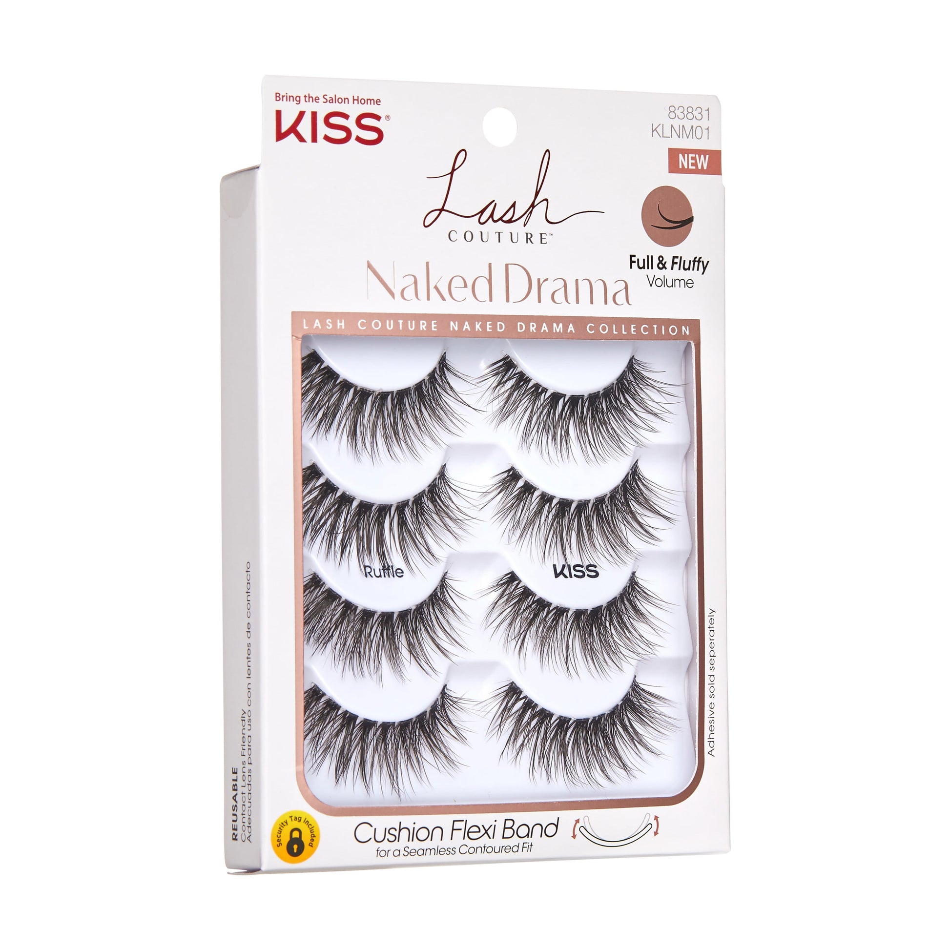 Lash Couture Naked Drama Eyelashes Multipack, ‘Ruffle’, 4 Pairs